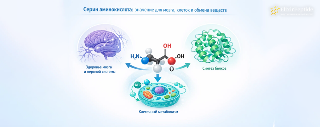Серин аминокислота- значение для мозга клеток и обмена веществ.png