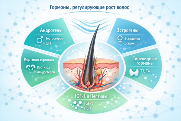 Какие гормоны отвечают за рост волос